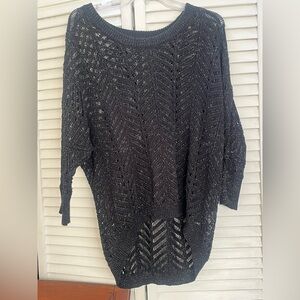 METAPHOR Black Knit Top